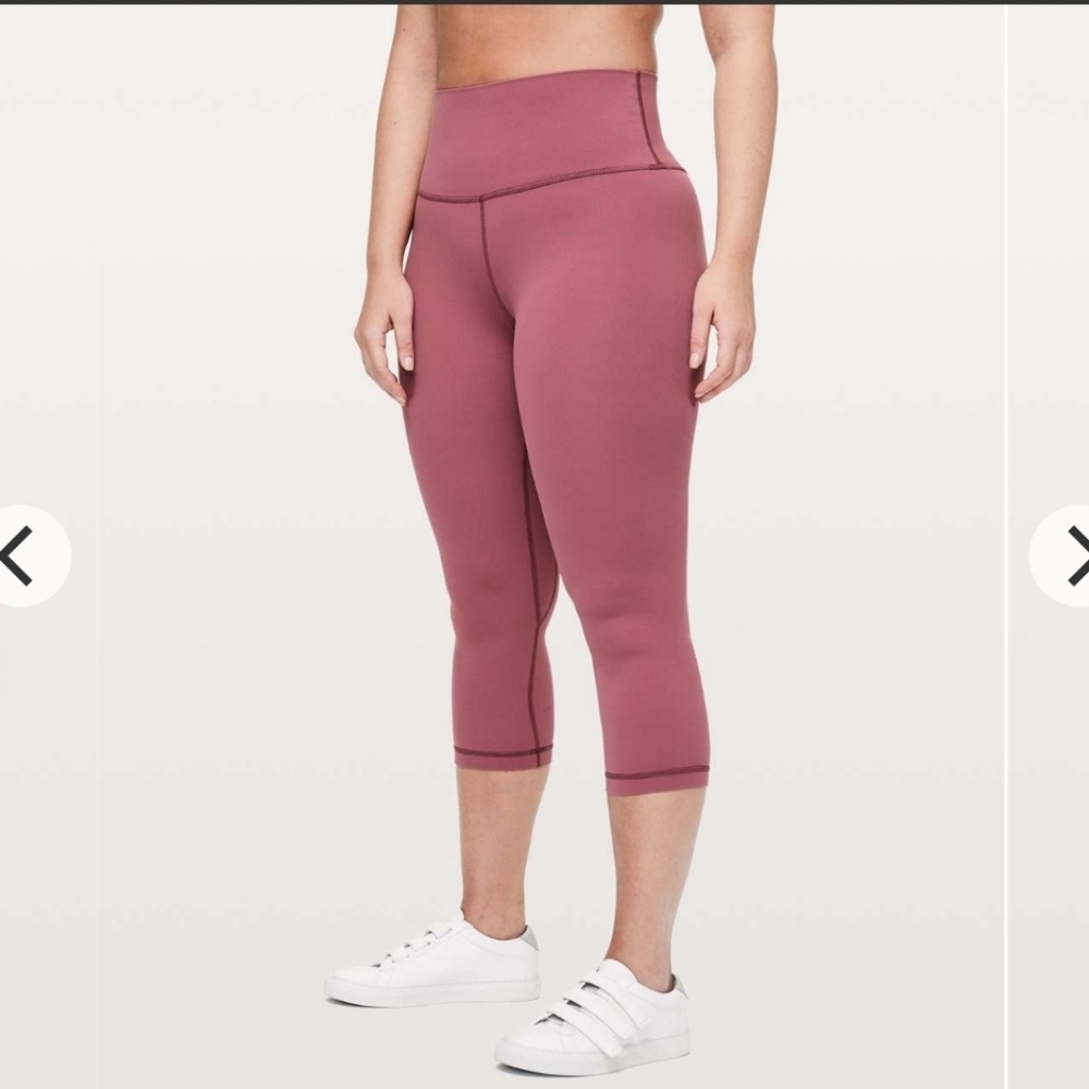 Lululemon Align Crop 21" Misty Merlot Size 6